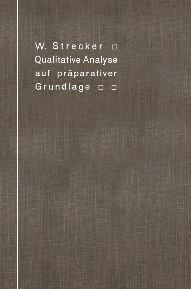 Qualitative Analyse auf präparativer Grundlage