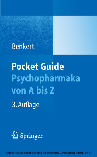 Pocket Guide Psychopharmaka von A bis Z