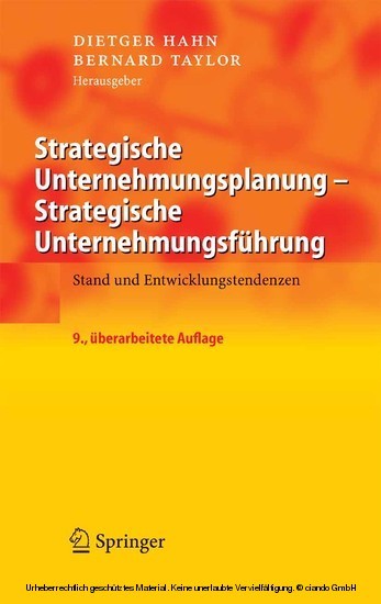 Strategische Unternehmungsplanung - Strategische Unternehmungsführung