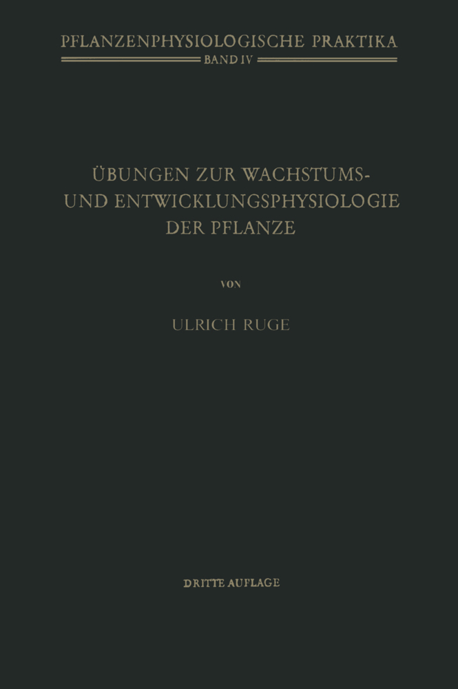 Übungen zur Wachstums- und Entwicklungsphysiologie der Pflanze