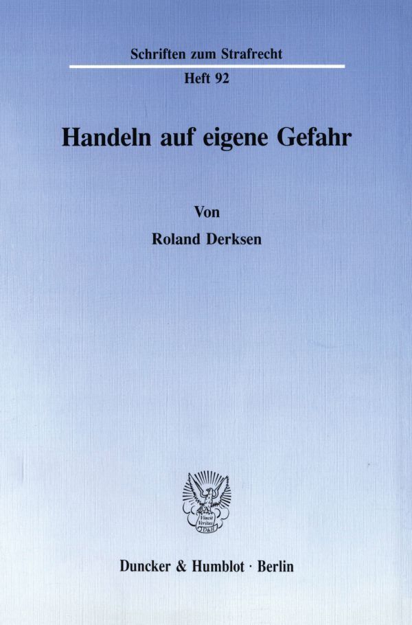 Handeln auf eigene Gefahr.