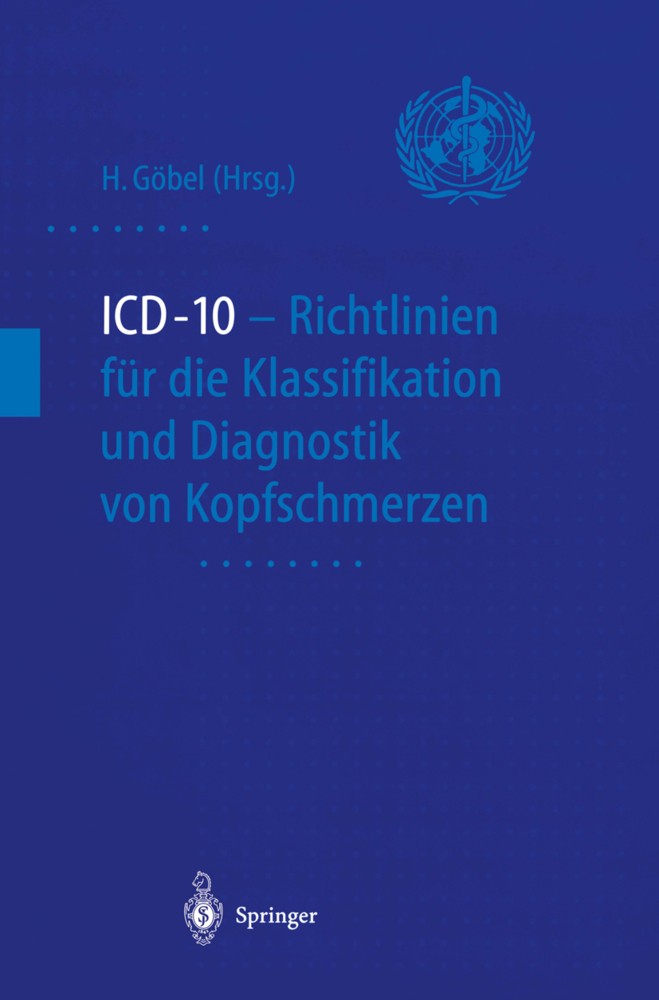 ICD-10 - Richtlinien für die Klassifikation und Diagnostik von Kopfschmerzen