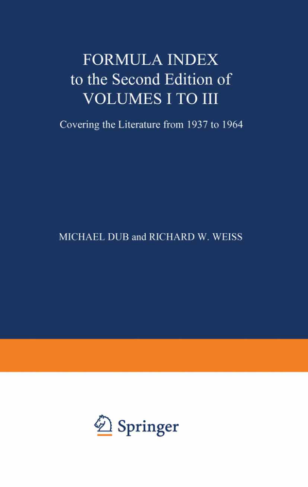 Formula Index to the Second Edition of Volume I to III