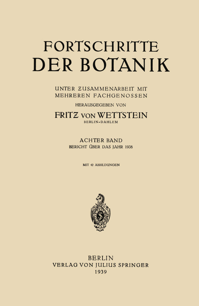 Fortschritte der Botanik