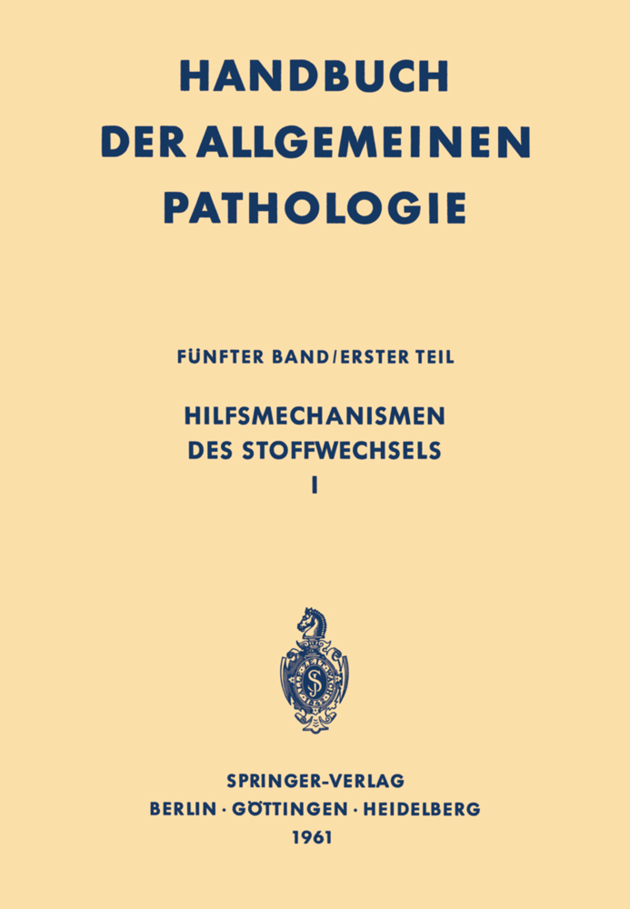 Hilfsmechanismen des Stoffwechsels I