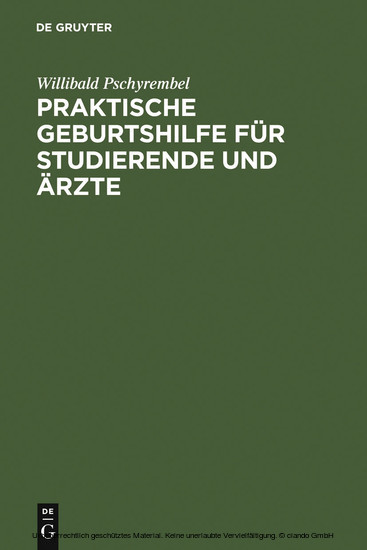 Praktische Geburtshilfe für Studierende und Ärzte