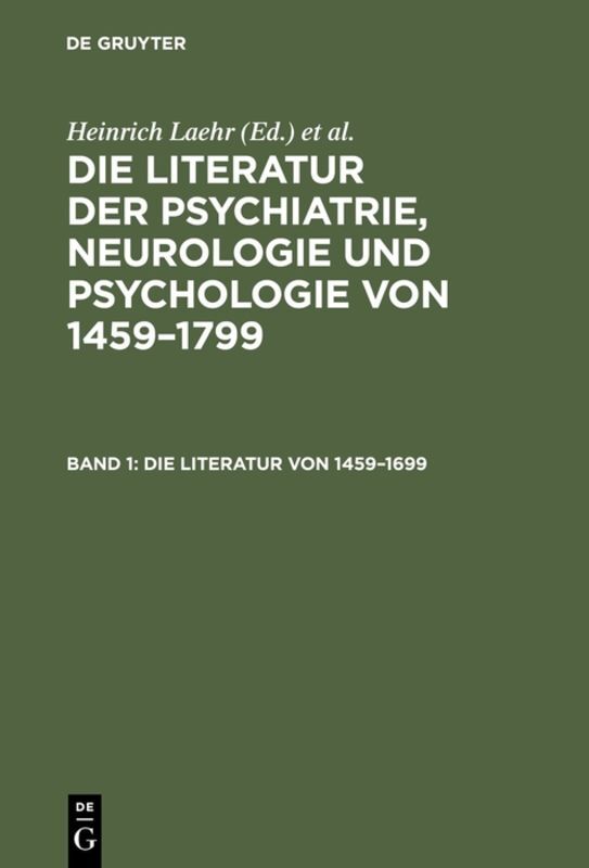 Die Literatur von 1459-1699