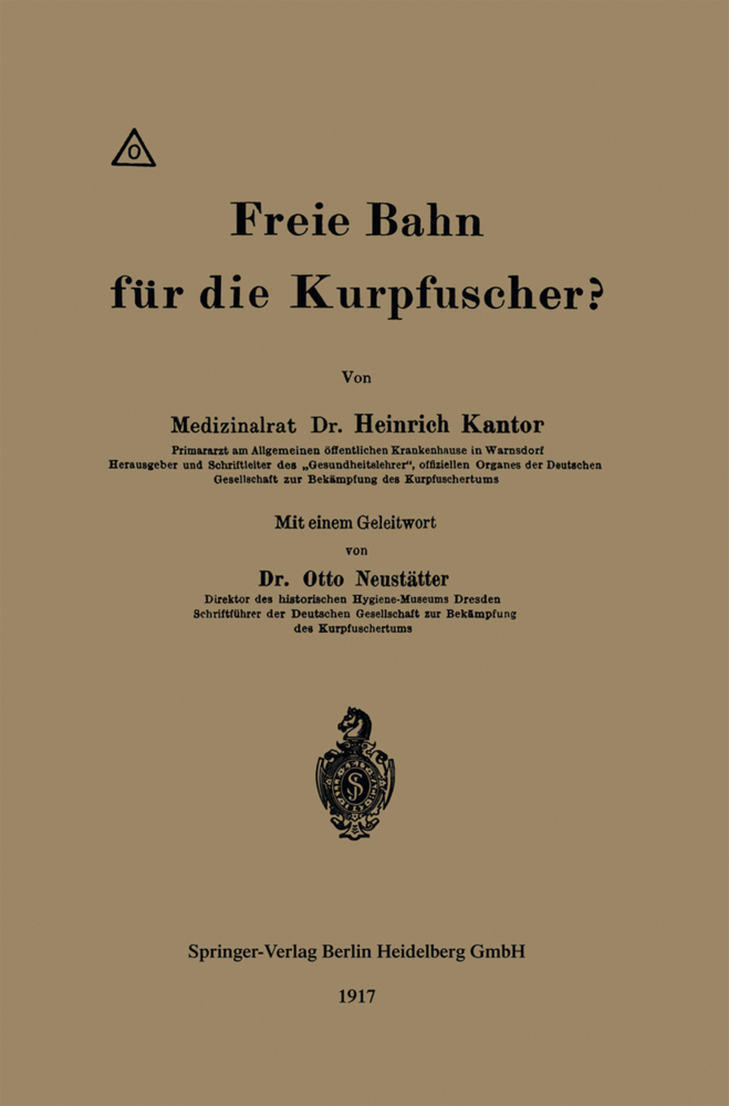 Freie Bahn für die Kurpfuscher?