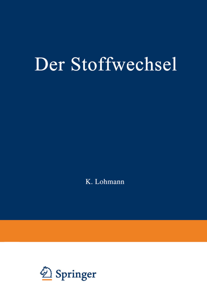 Der Stoffwechsel, 2 Tle.