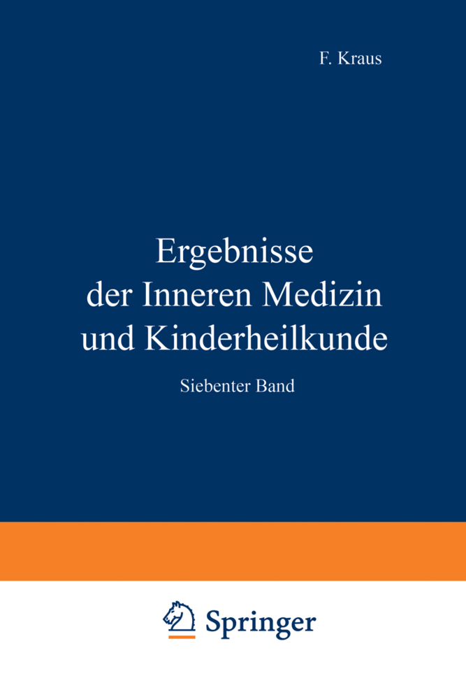 Ergebnisse der Inneren Medizin und Kinderheilkunde