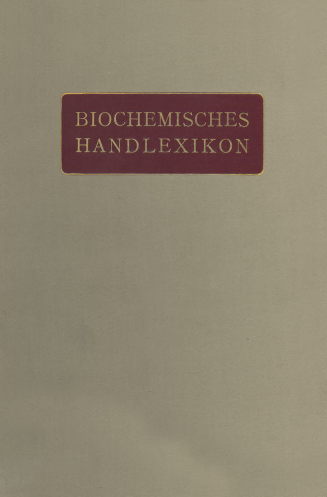 Biochemisches Handlexikon