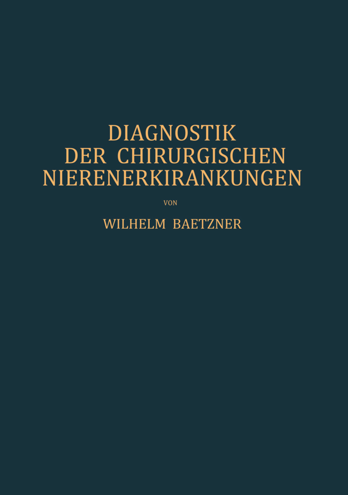 Diagnostik der Chirurgischen Nierenerkrankungen