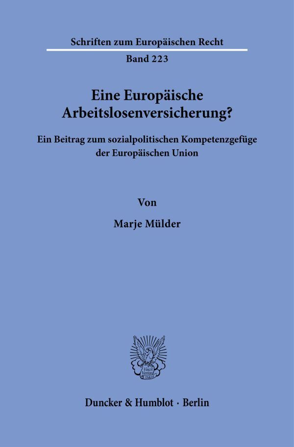 Eine Europäische Arbeitslosenversicherung?