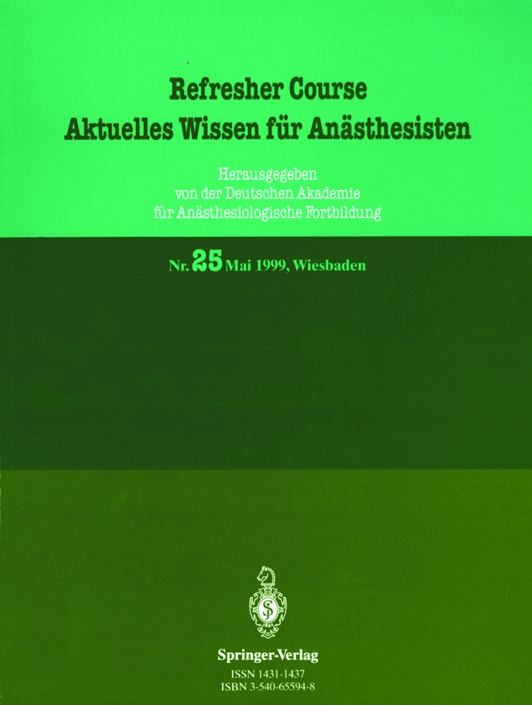 Aktuelles Wissen für Anästhesisten