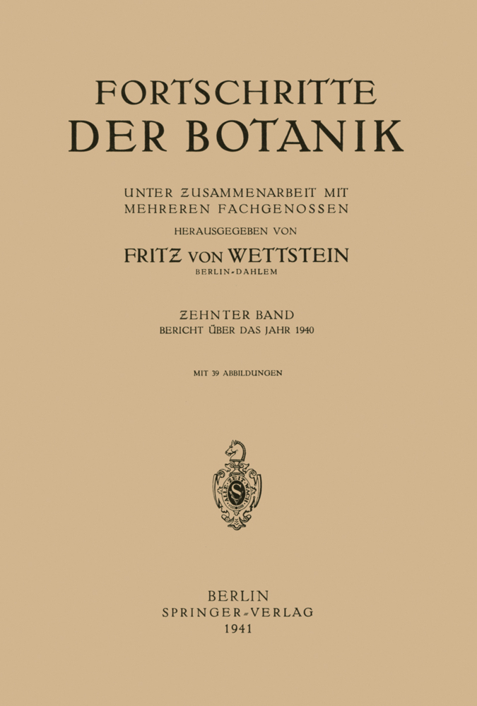 Fortschritte der Botanik