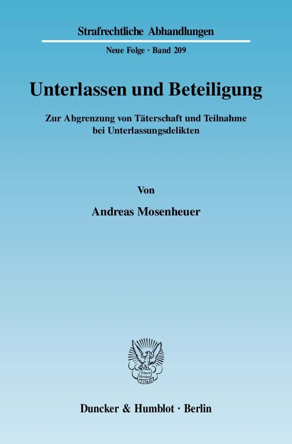 Unterlassen und Beteiligung.