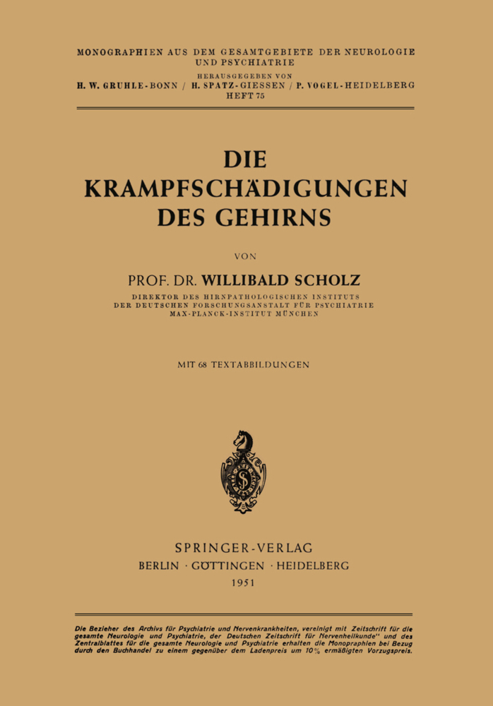 Die Krampfschädigungen des Gehirns