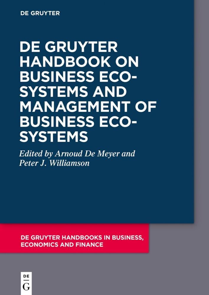 De Gruyter Handbook of Business Ecosystems