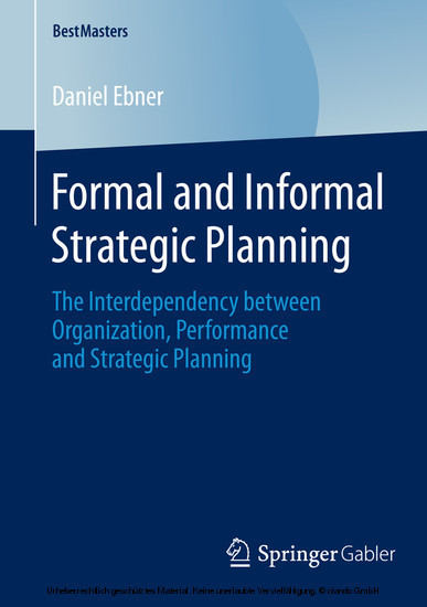 Formal and Informal Strategic Planning
