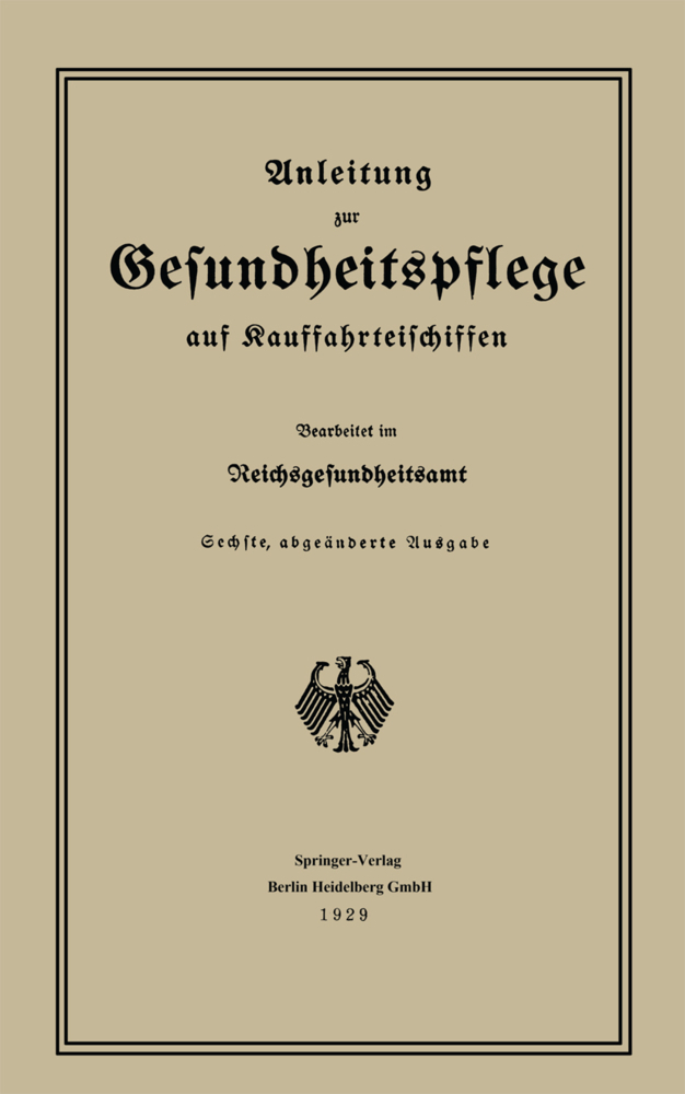 Anleitung zur Gesundheitspflege auf Kauffahrteischiffen
