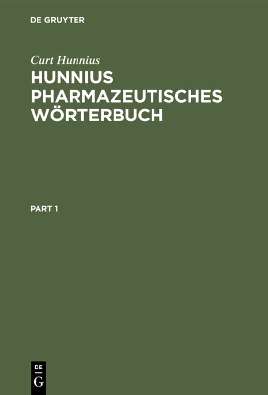 Hunnius pharmazeutisches Wörterbuch