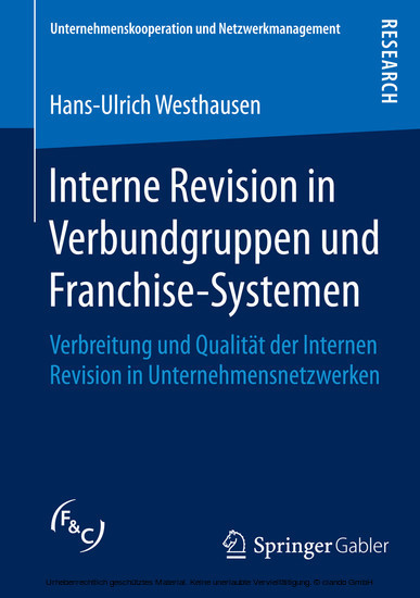 Interne Revision in Verbundgruppen und Franchise-Systemen