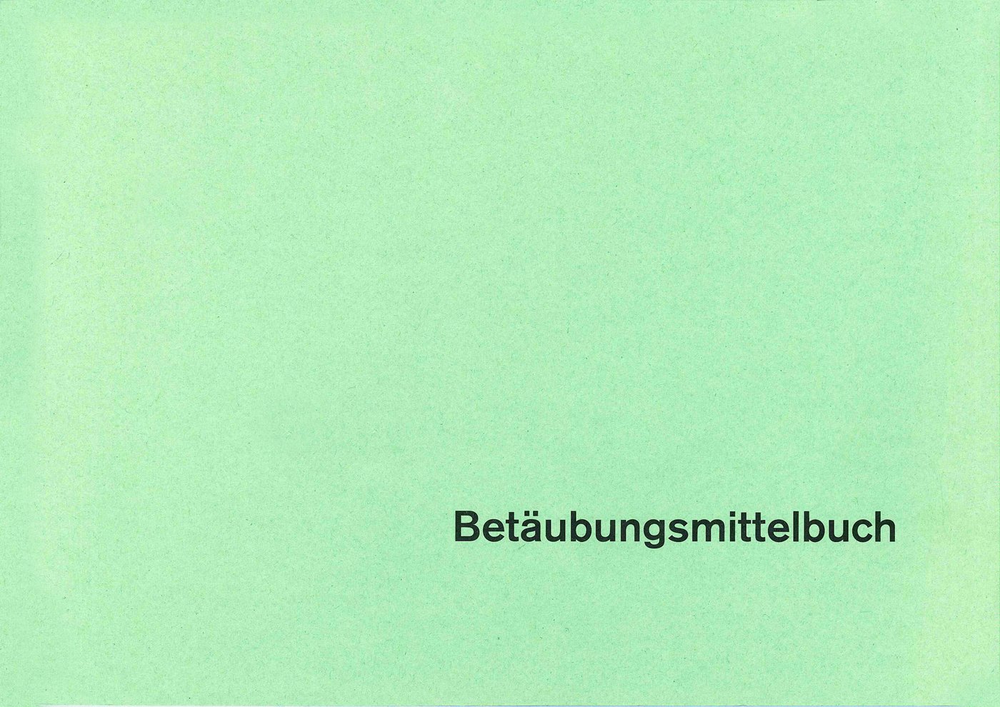 Betäubungsmittelbuch für Krankenanstalten