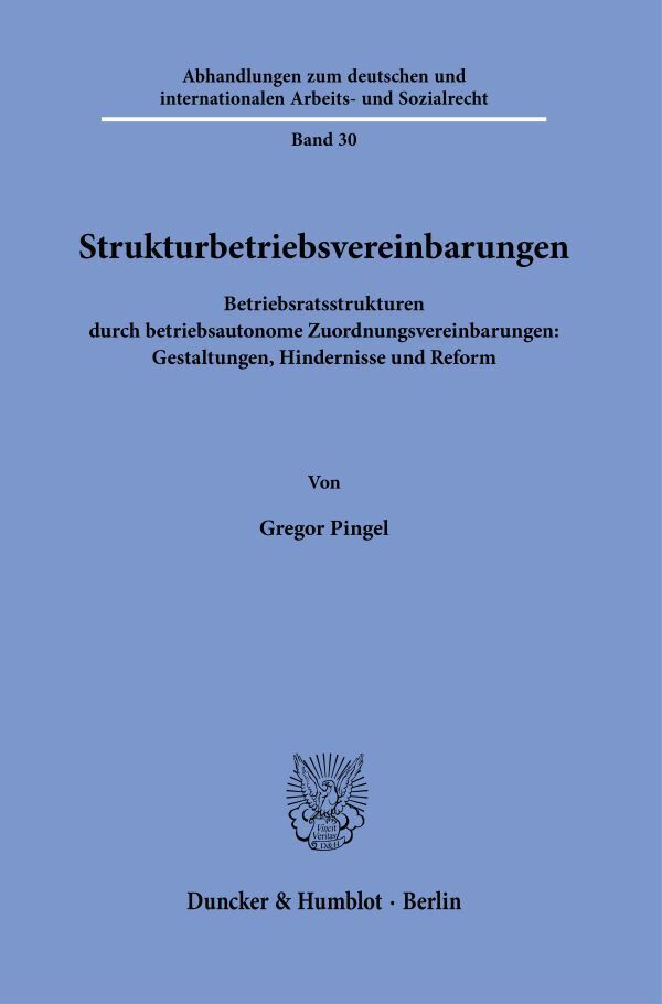 Strukturbetriebsvereinbarungen