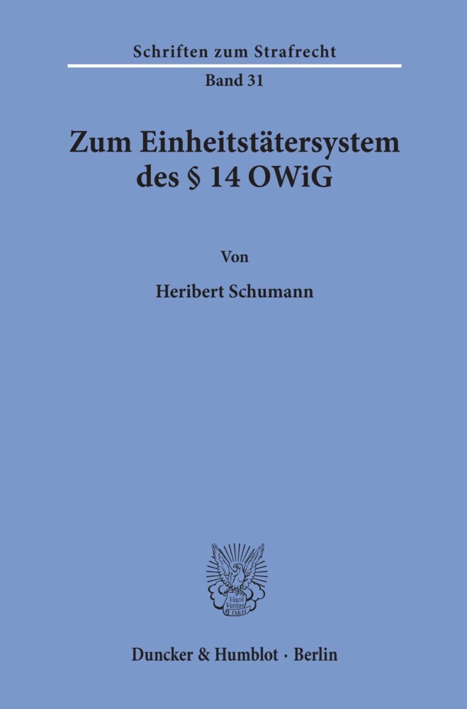 Zum Einheitstätersystem des    14 OWiG.