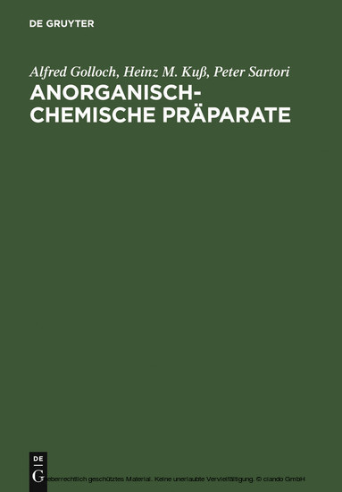 Anorganisch-Chemische Präparate