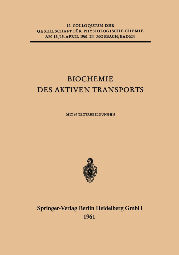 Biochemie des Aktiven Transports