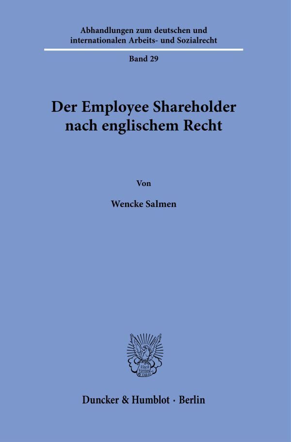 Der Employee Shareholder nach englischem Recht