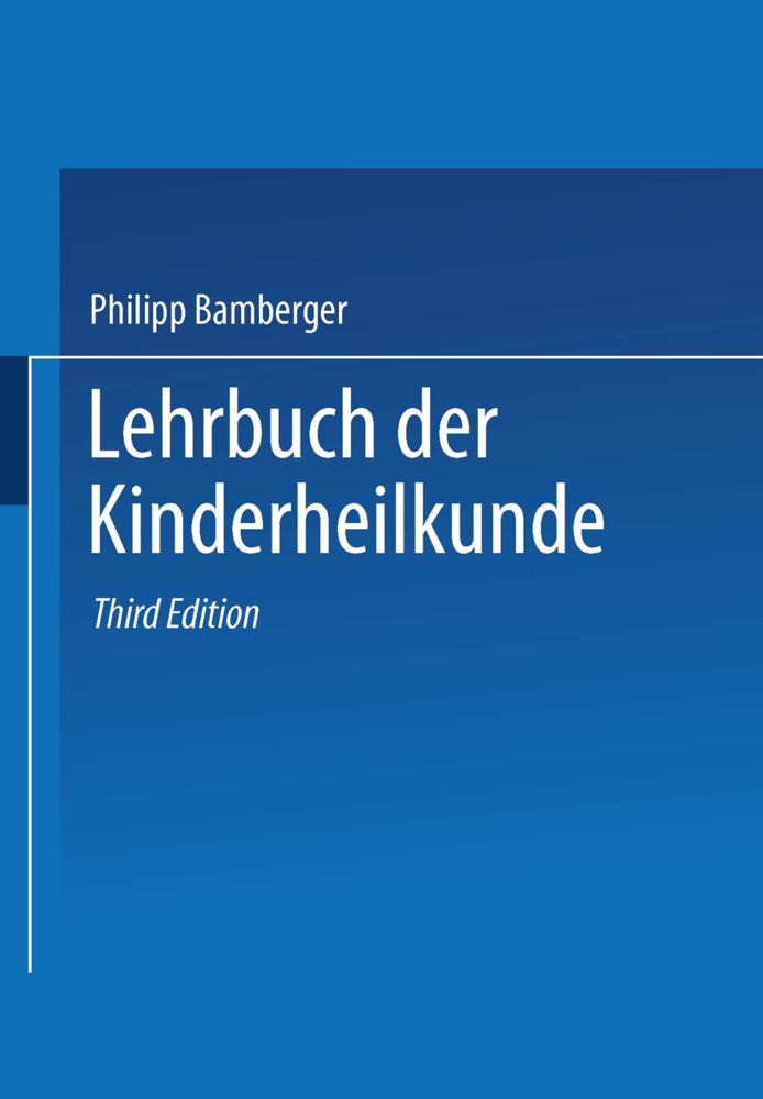 Lehrbuch der Kinderheilkunde