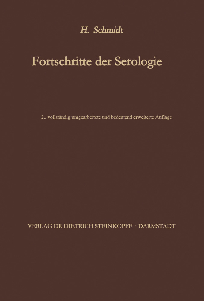 Fortschritte der Serologie