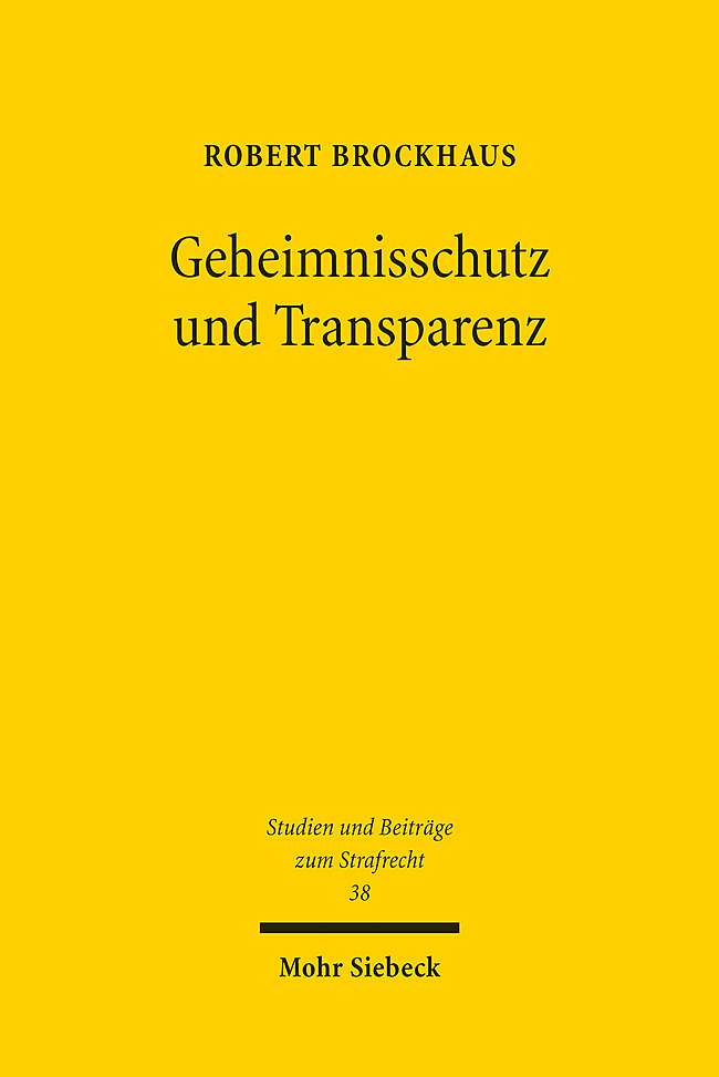 Geheimnisschutz und Transparenz