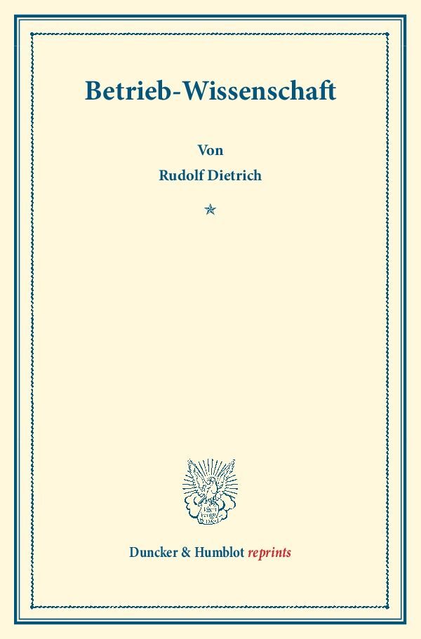 Betrieb-Wissenschaft.