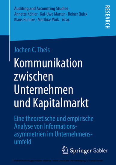 Kommunikation zwischen Unternehmen und Kapitalmarkt