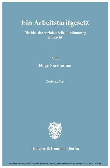 Ein Arbeitstarifgesetz.