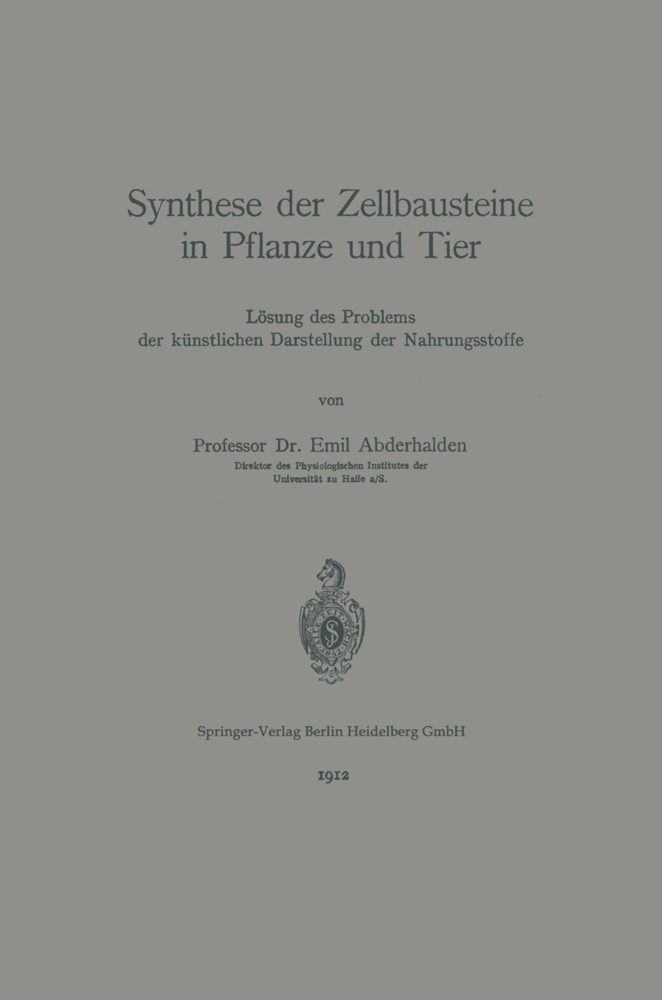 Synthese der Zellbausteine in Pflanze und Tier
