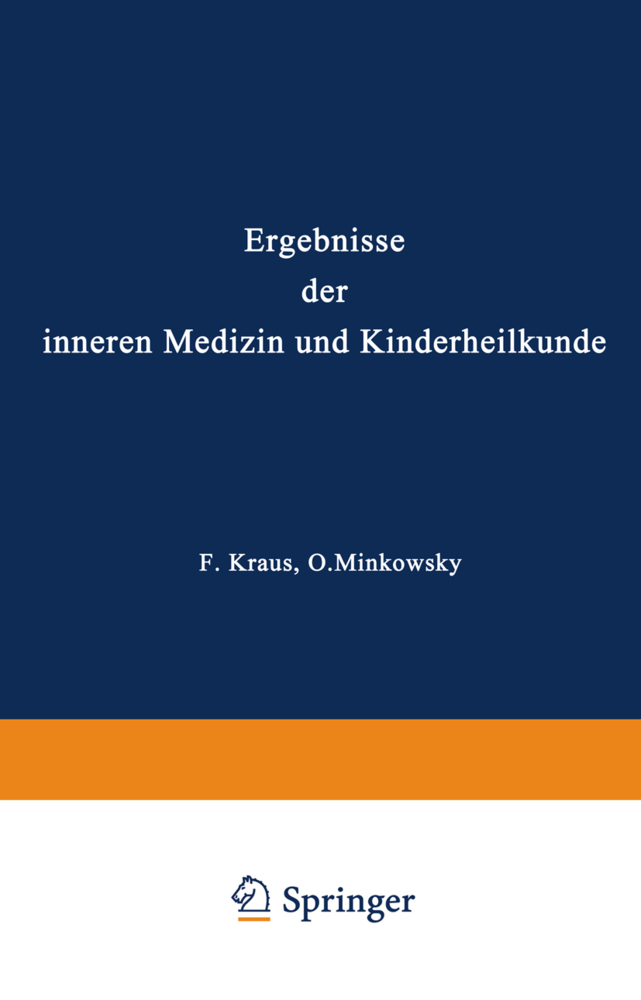 Ergebnisse der Inneren Medizin und Kinderheilkunde