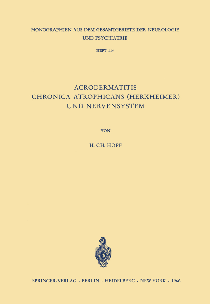Acrodermatitis Chronica Atrophicans (Herxheimer) und Nervensystem