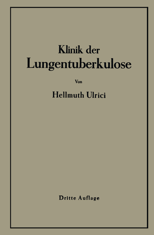 Klinik der Lungentuberkulose