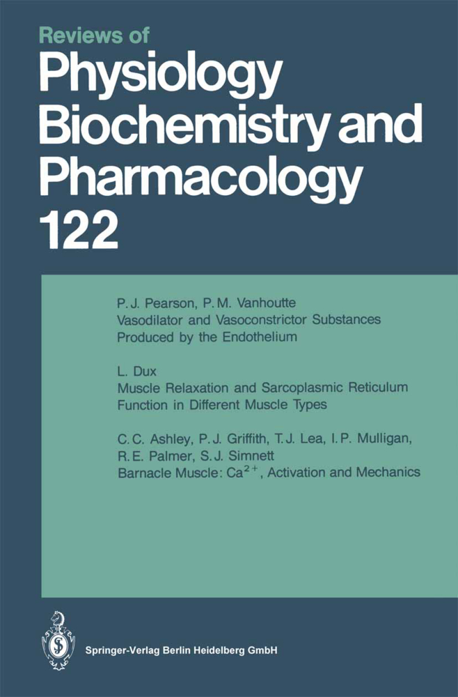 Reviews of Physiology, Biochemistry and Pharmacology