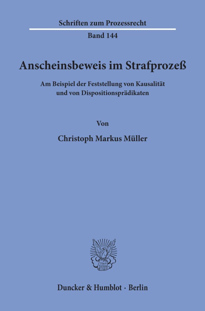 Anscheinsbeweis im Strafprozeß