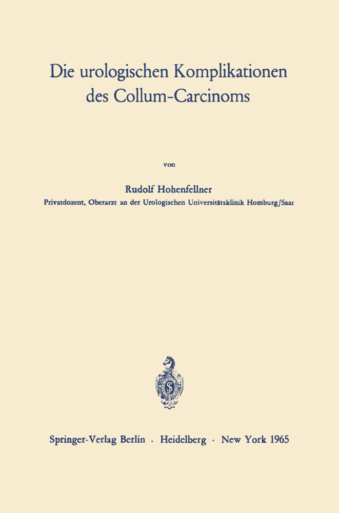 Die urologischen Komplikationen des Collum-Carcinoms