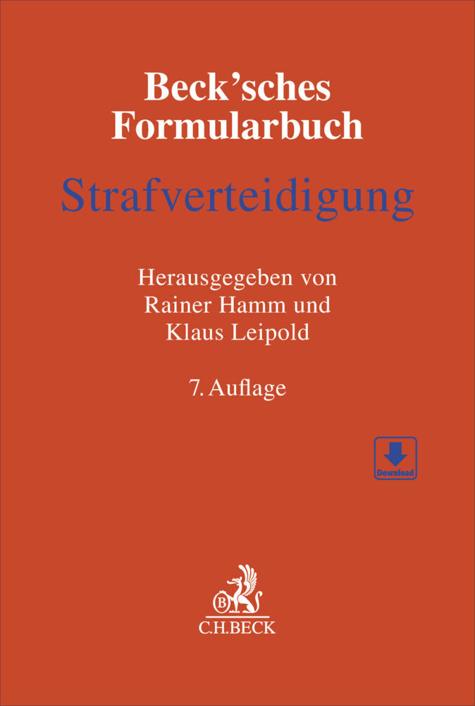 Beck'sches Formularbuch Strafverteidigung