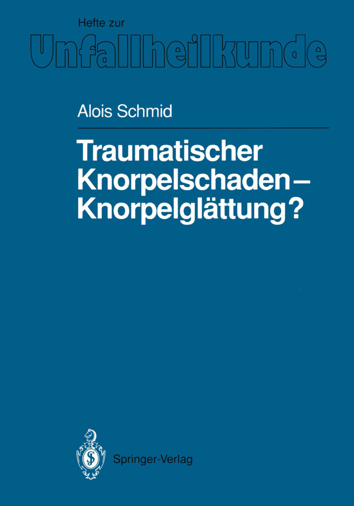 Traumatischer Knorpelschaden - Knorpelglättung?