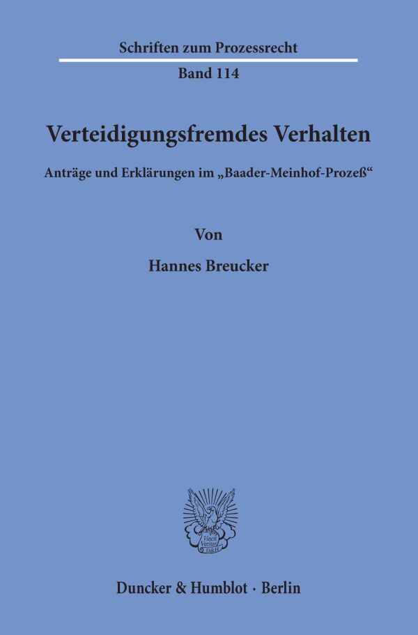 Verteidigungsfremdes Verhalten.