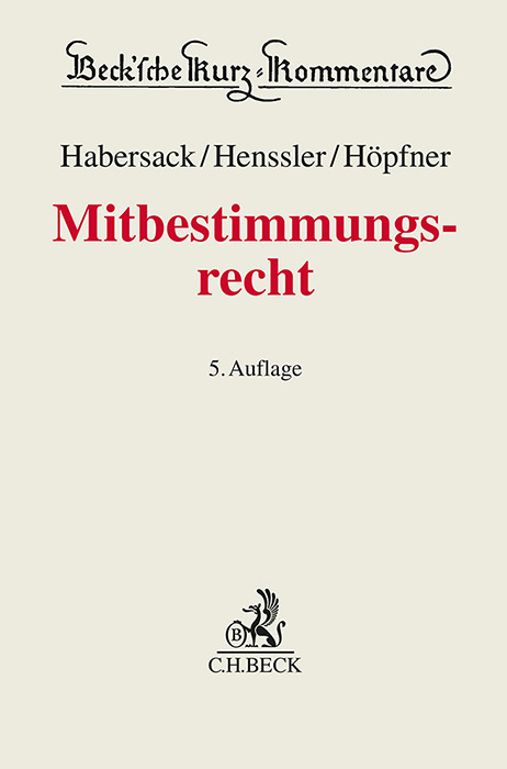Mitbestimmungsrecht. MitbestR