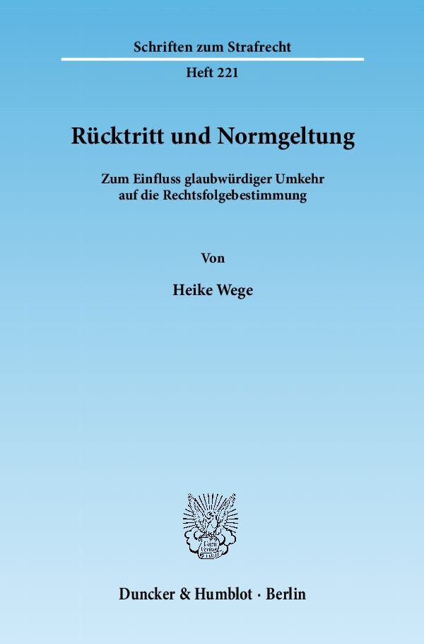 Rücktritt und Normgeltung.
